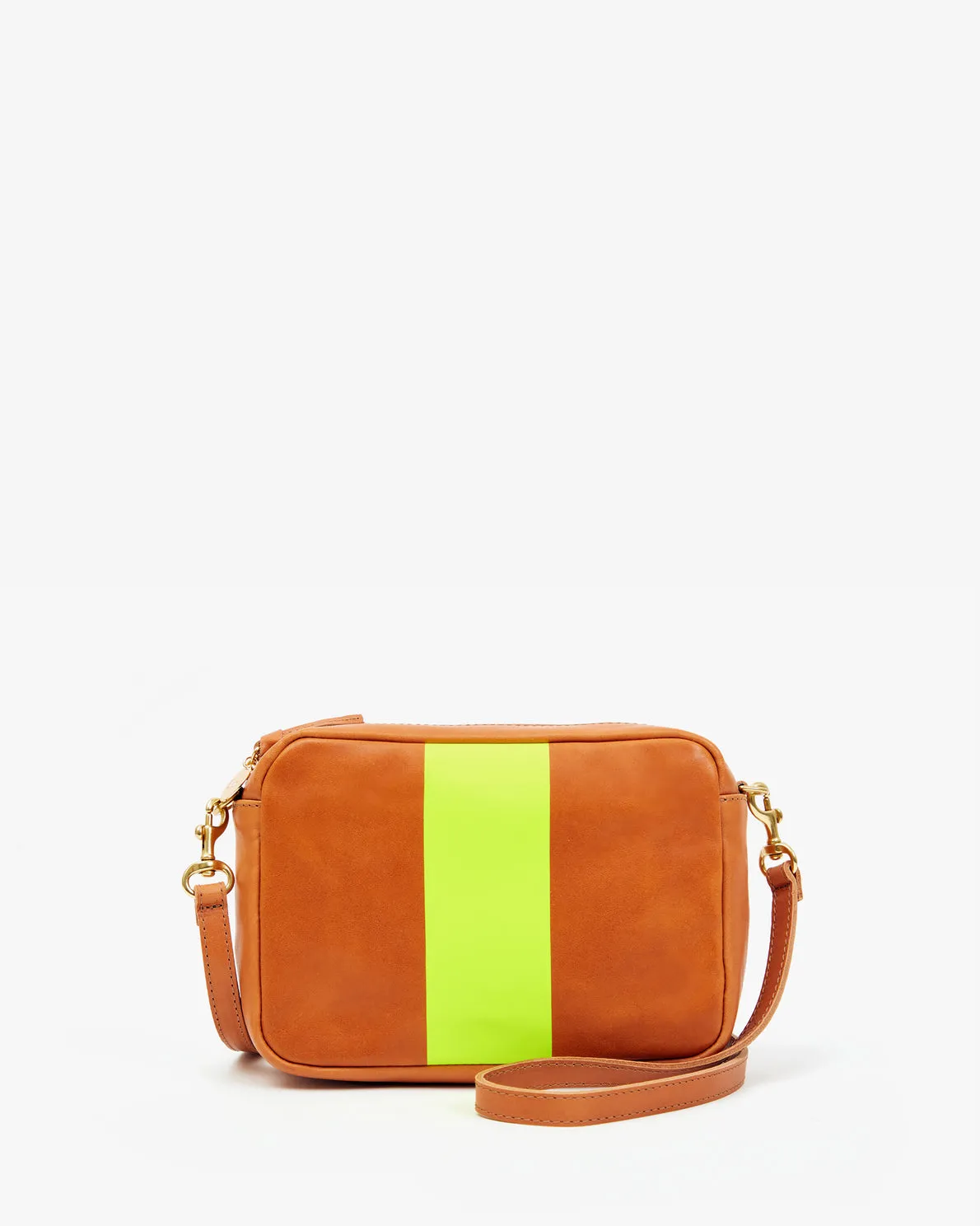 Midi Sac ~ Tan w/ Neon Stripe