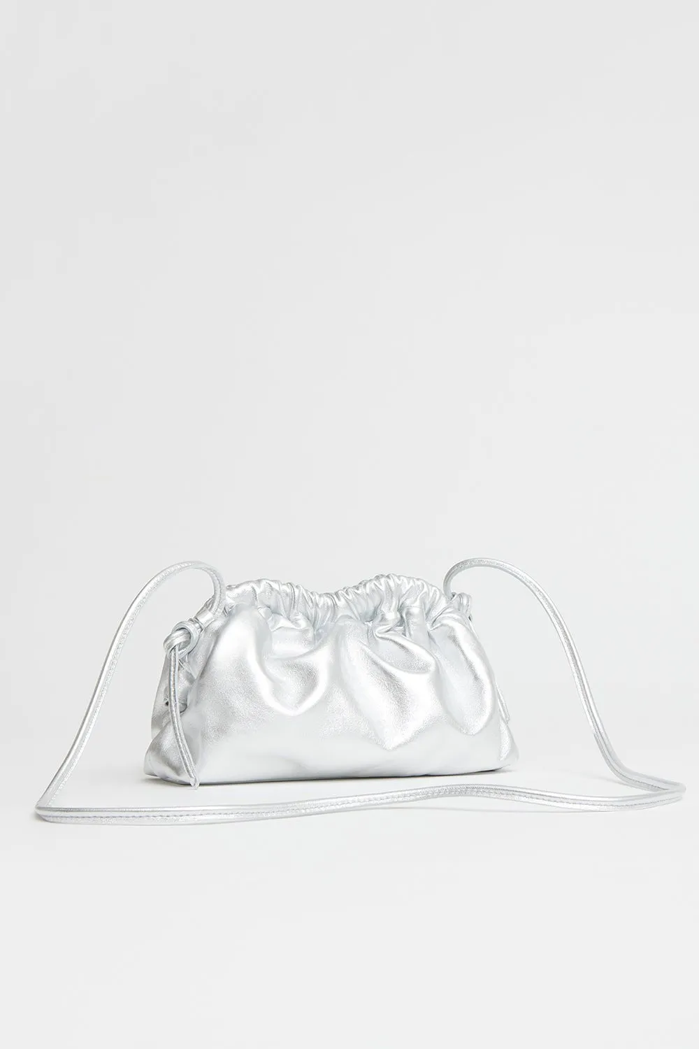 Mini Cloud Clutch - Silver