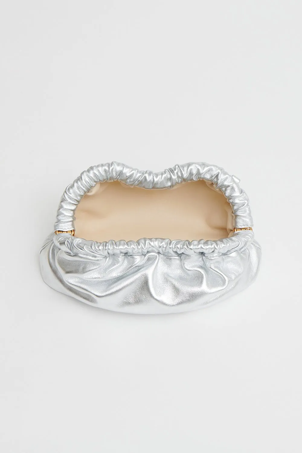 Mini Cloud Clutch - Silver