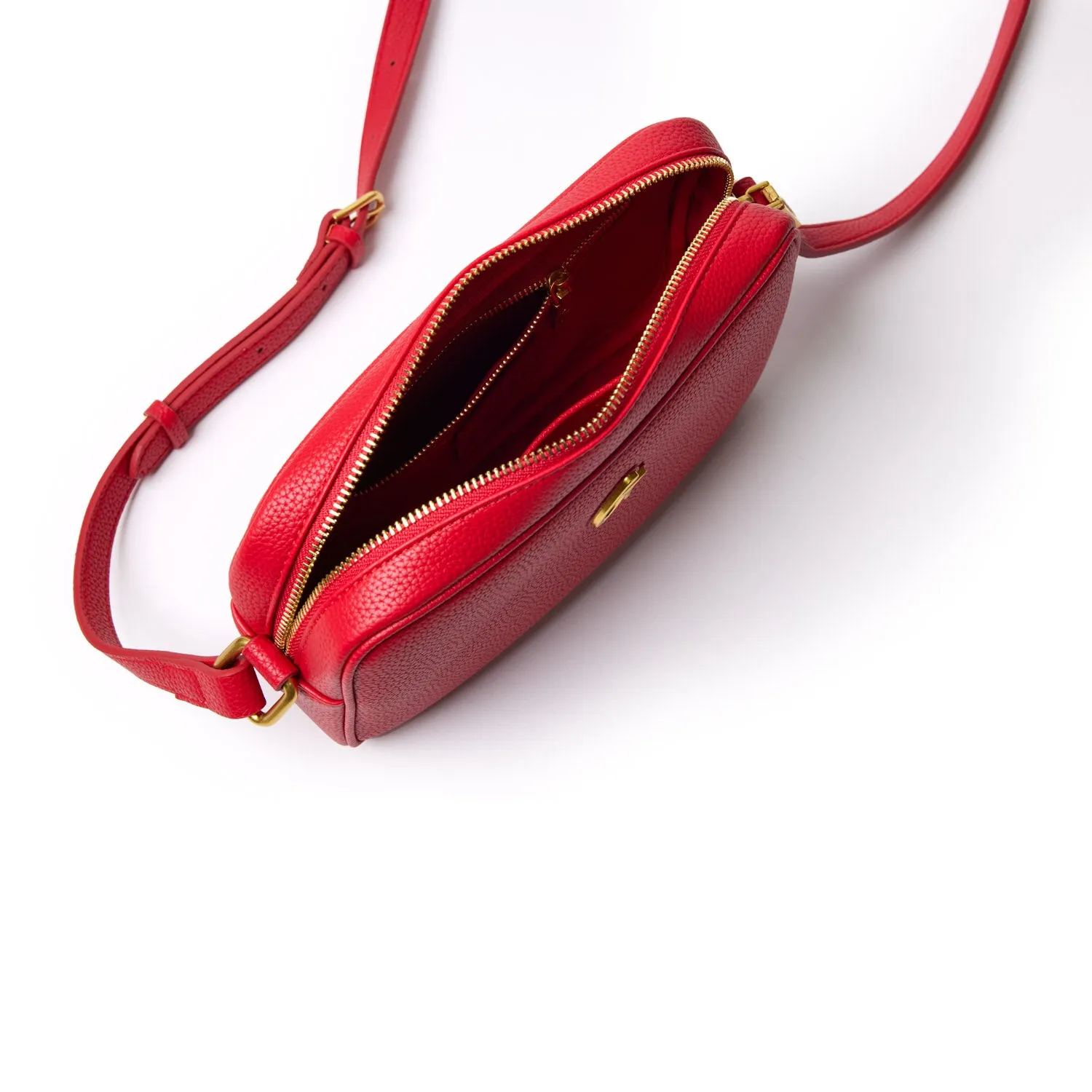 MINI PEBBLE CAMERA BAG - RED