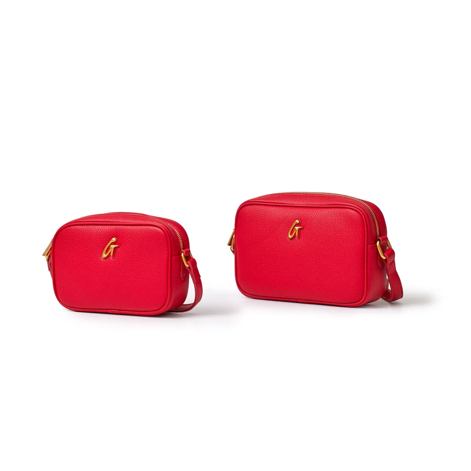 MINI PEBBLE CAMERA BAG - RED