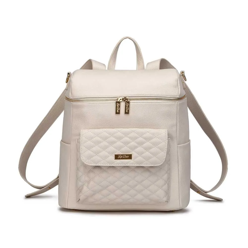 Monaco Diaper Bag | Pearl White