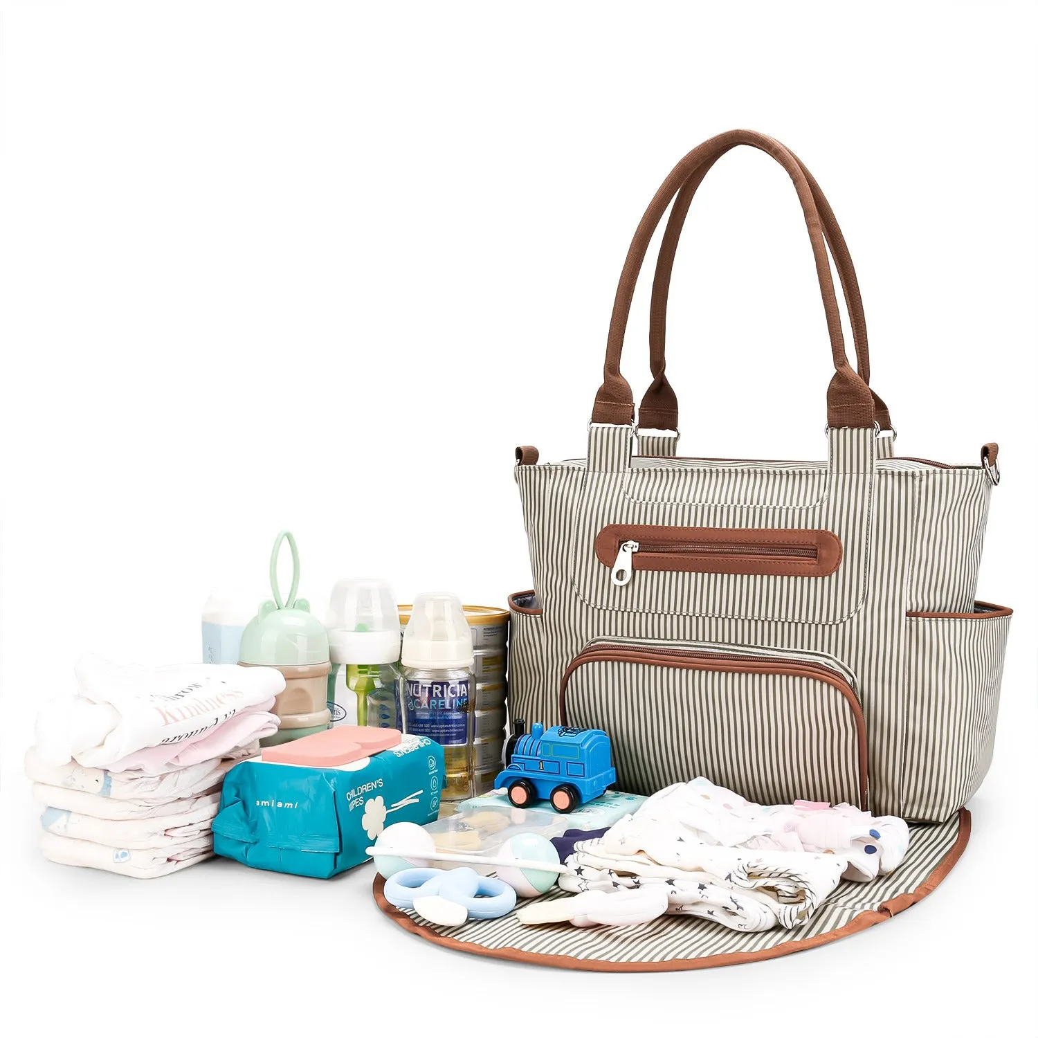 Multifunction Large Capacity Motherhood Bag - Tan