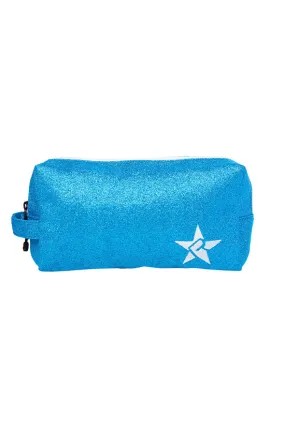 Peacock Rebel Makeup Bag with White Zipper