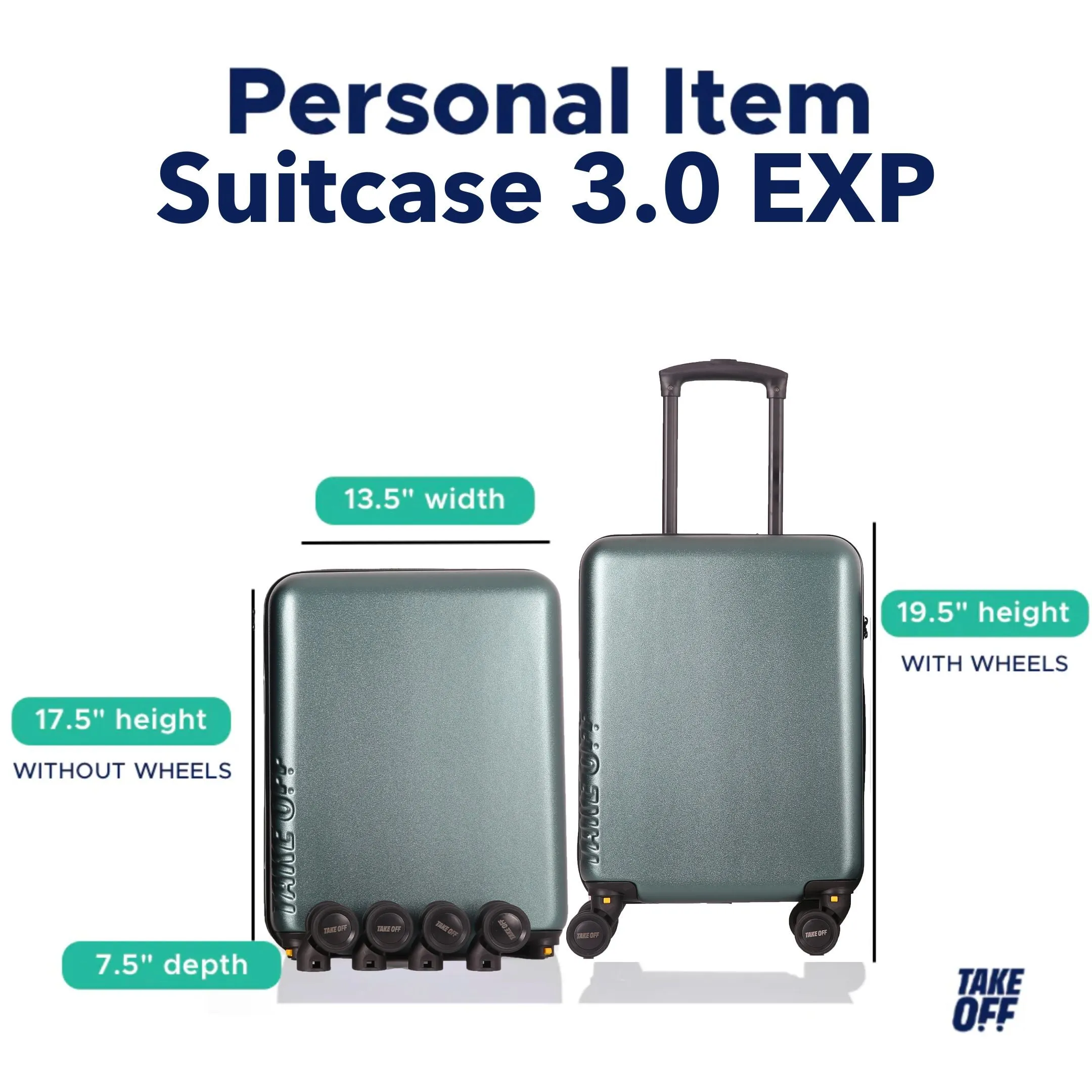 Personal Item Suitcase 3.0 - EXPANDABLE