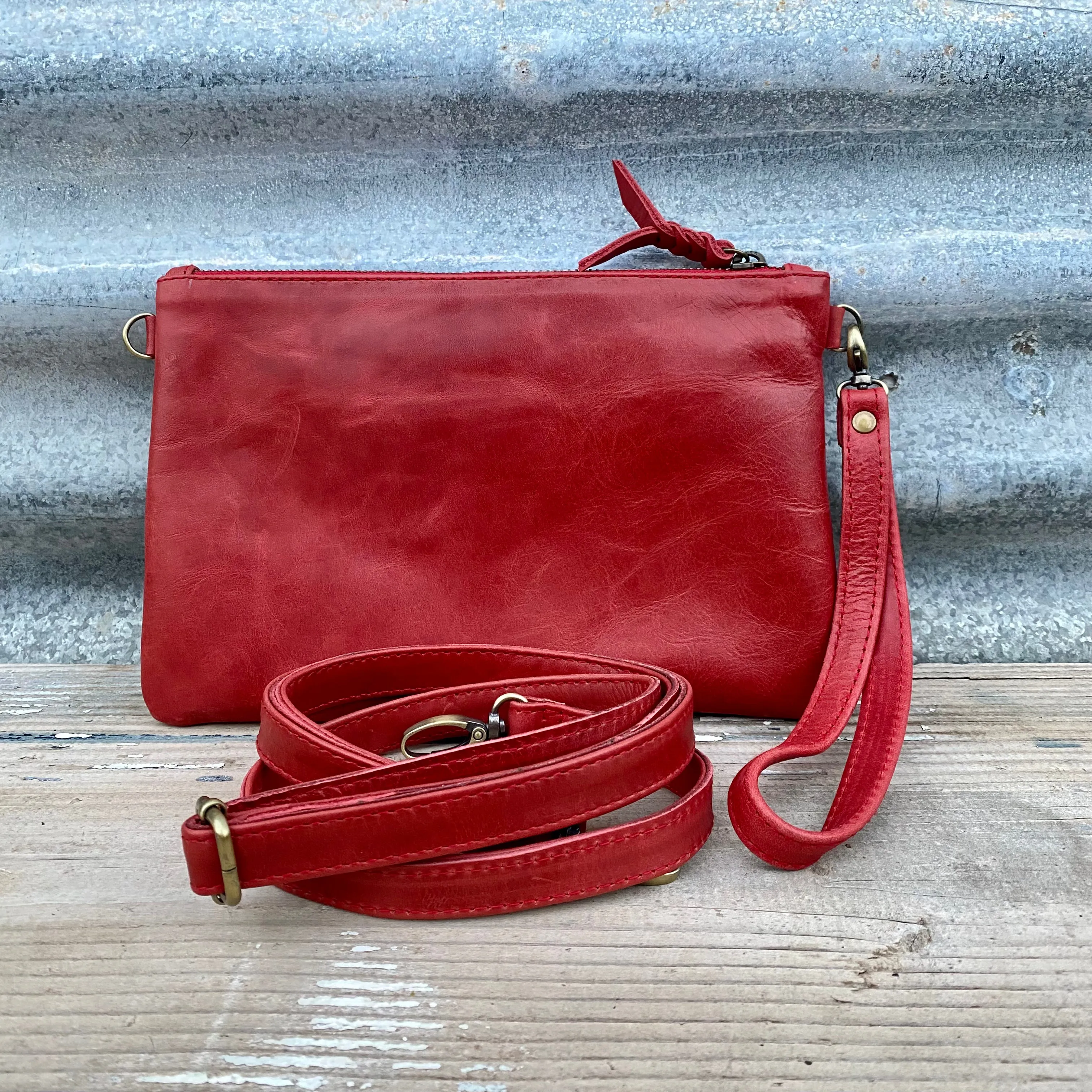 Plain Leather Clutch