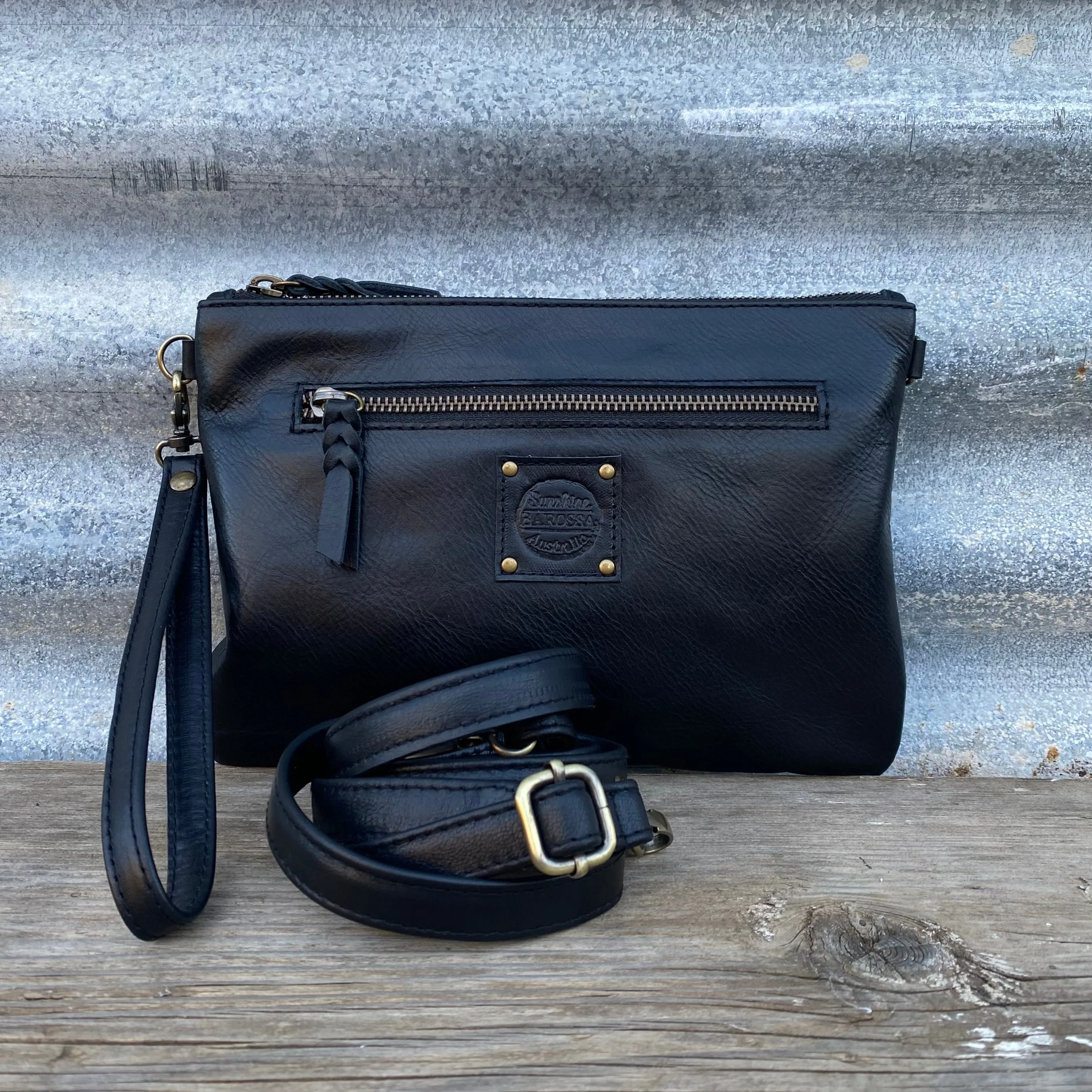 Plain Leather Clutch