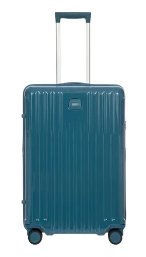 Positano Medium Monochrome Trolley 69cm - Sea Green