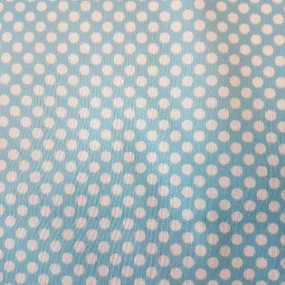 PUL fabric, White Pockadot Waterproof Laminated fabric