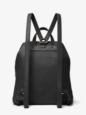 Raven Medium Pebbled Leather Backpack