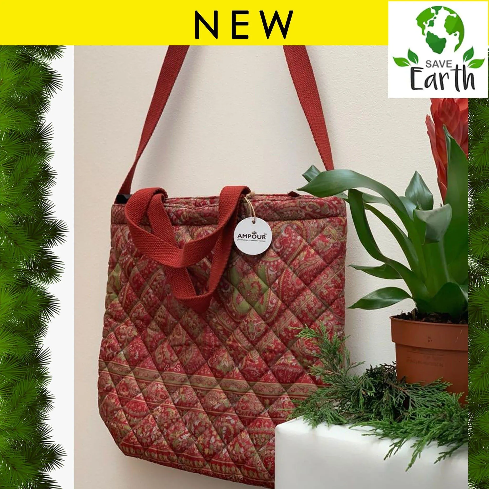 Recycled Silk Tote Bag (One-Off Print)