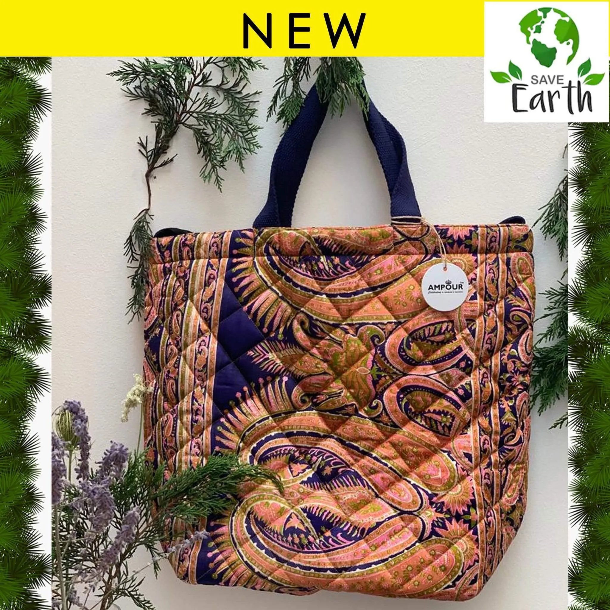 Recycled Silk Tote Bag (One-Off Print)