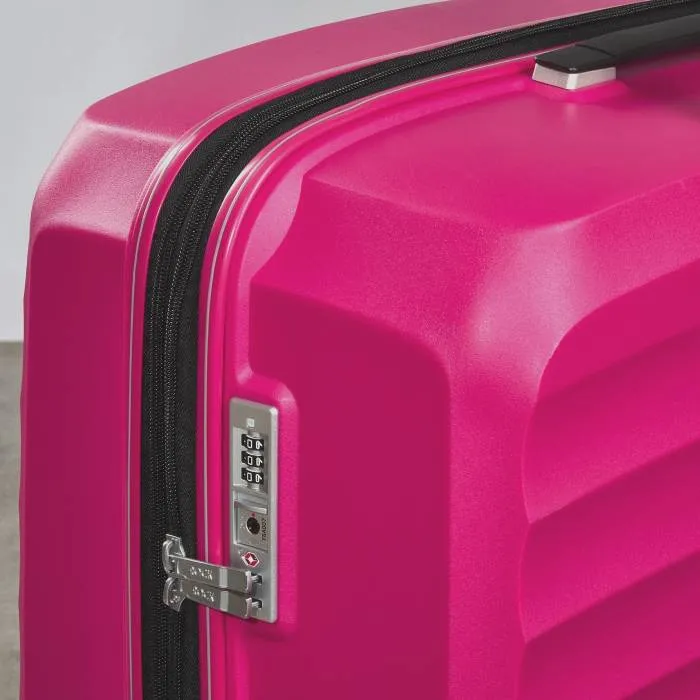 Rock Sunwave Expandable Spinner Medium Suitcase 66cm - Pink