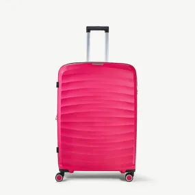 Rock Sunwave Expandable Spinner Medium Suitcase 66cm - Pink