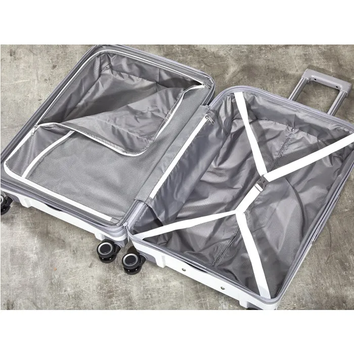 Rock Sunwave Expandable Spinner Medium Suitcase 66cm - White