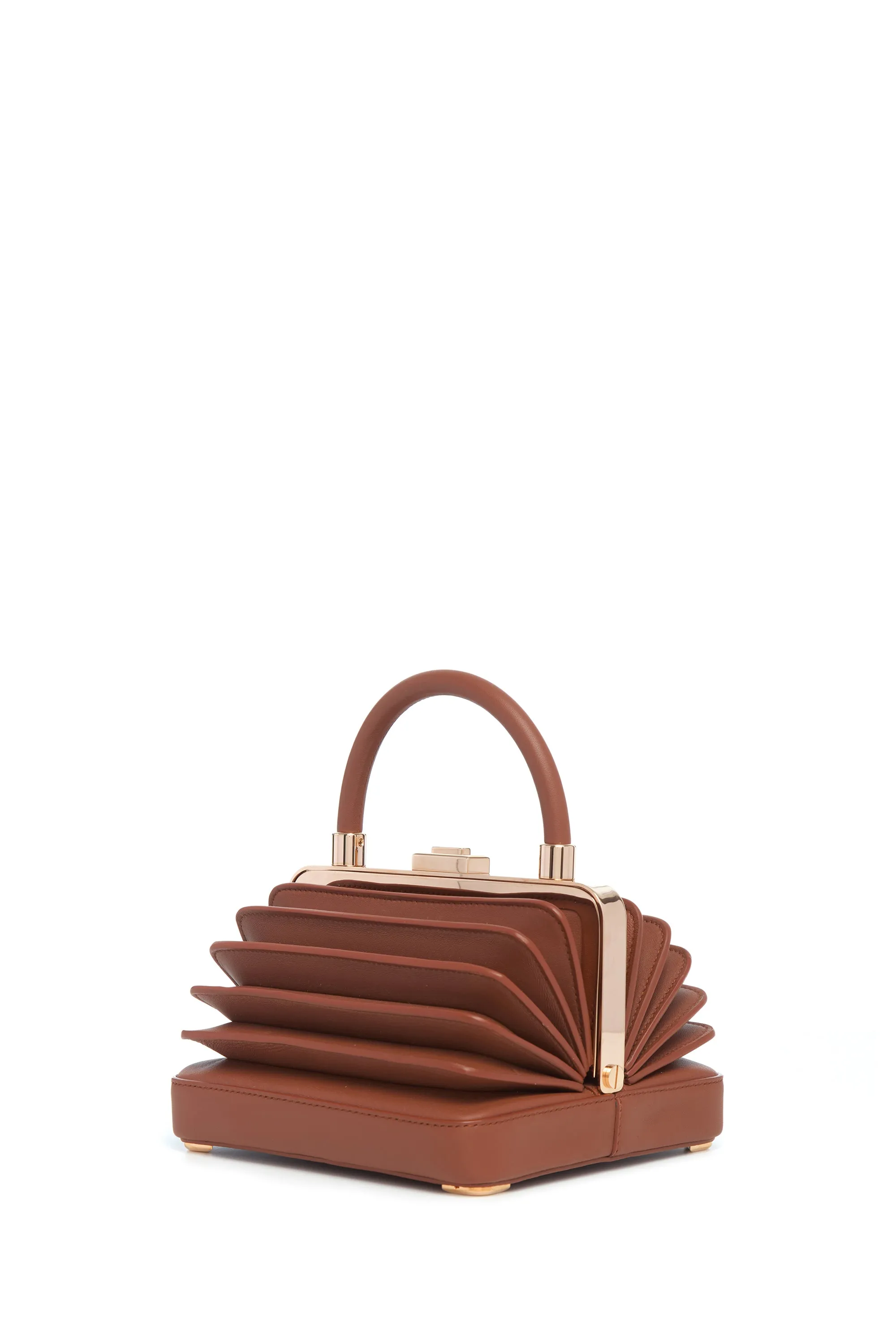 Small Diana Bag in Cognac Nappa Leather