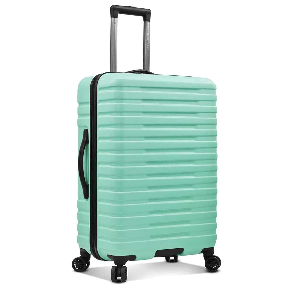 U.S. Traveler Boren Hardside Spinner Luggage With Aluminum Handle, Checked-Medium