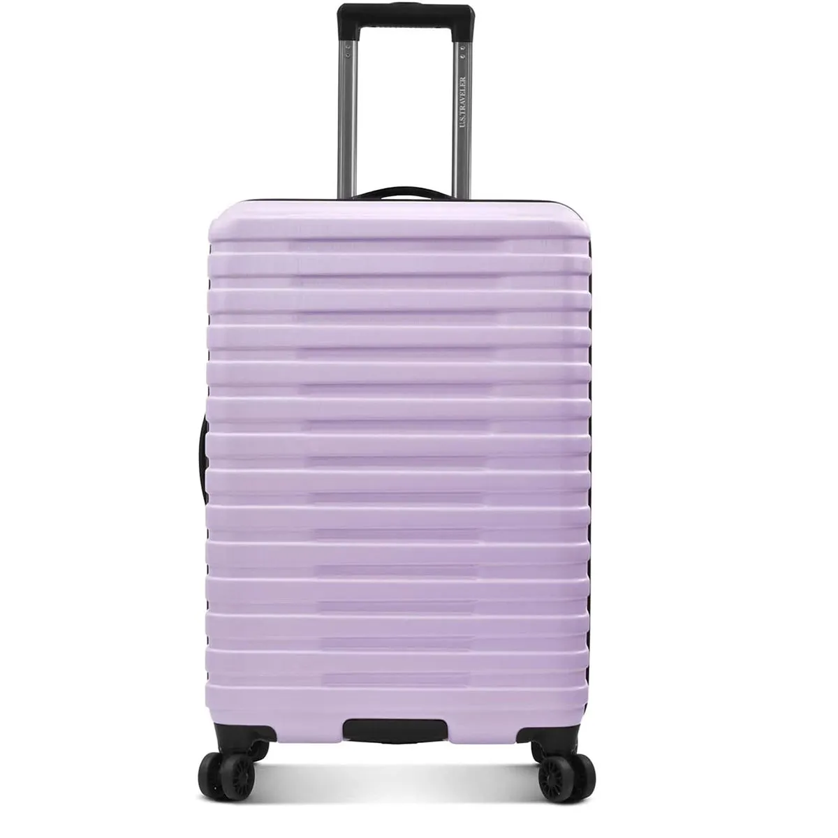 U.S. Traveler Boren Hardside Spinner Luggage With Aluminum Handle, Checked-Medium