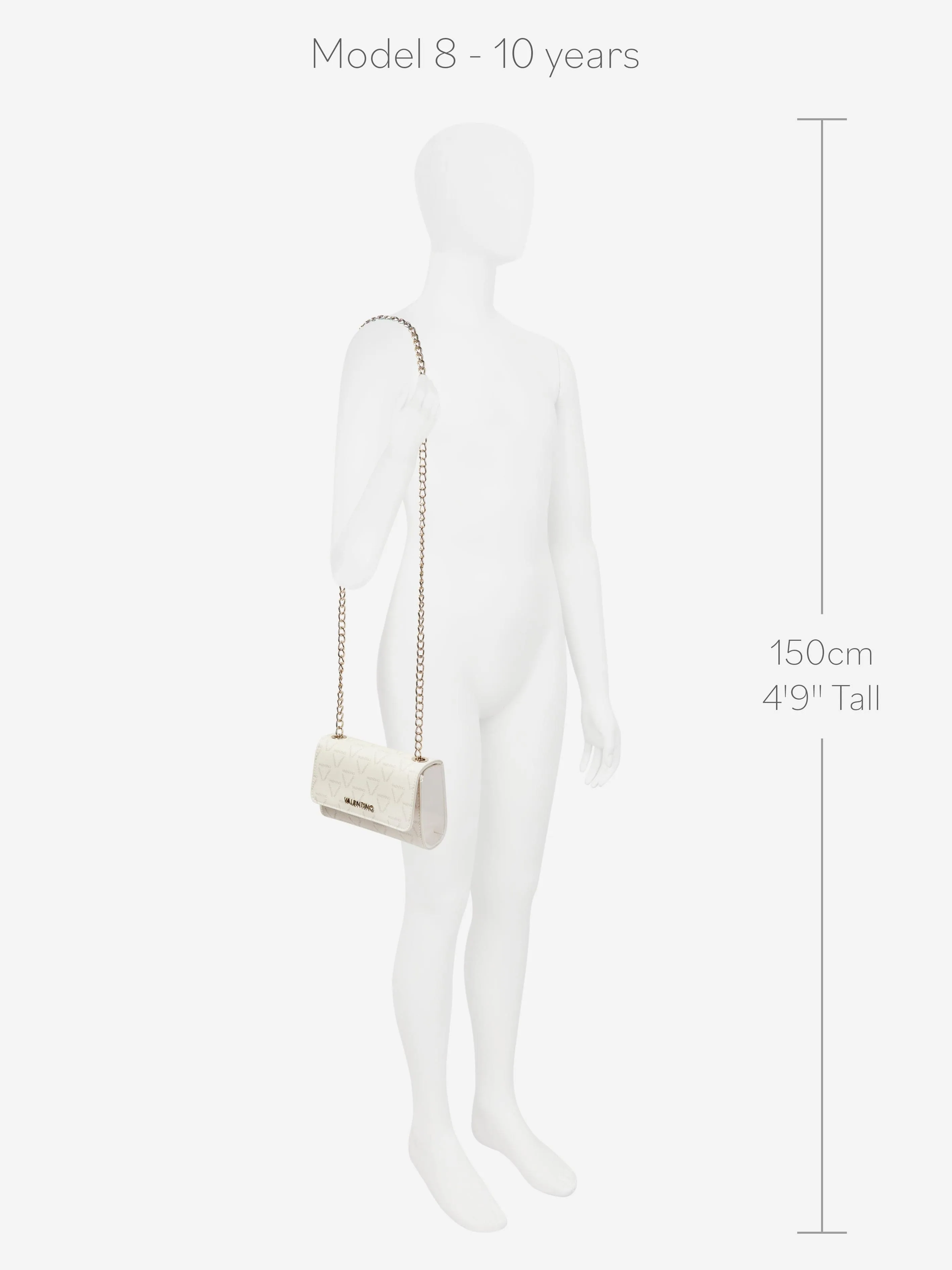 Valentino Girls Pretty Satchel Bag in Cream