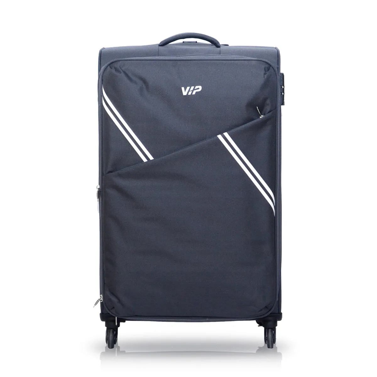 VIP Verona 80cm,4 Wheel Expandable Large Soft Trolley,Grey, VERONA80GR