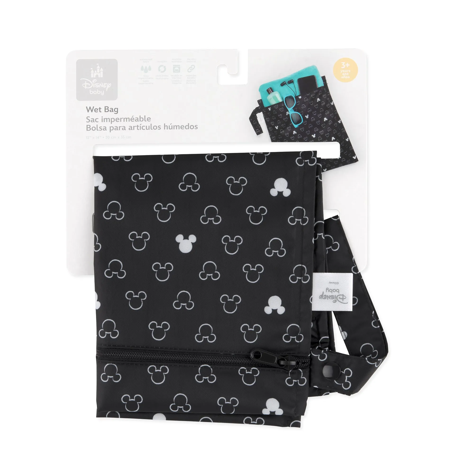 Wet Bag: Mickey Mouse Icon Black   White