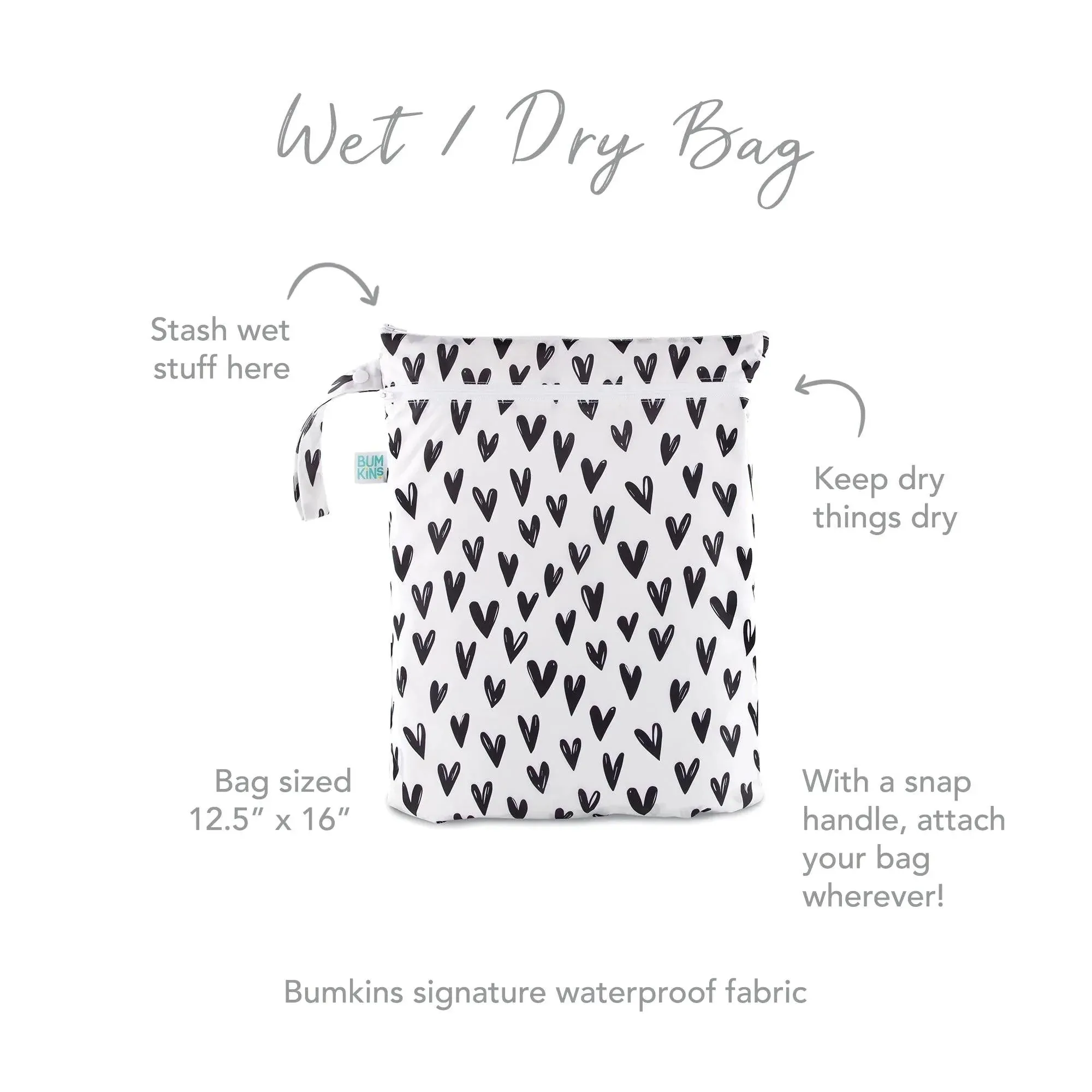 Wet/Dry Bag: Hearts